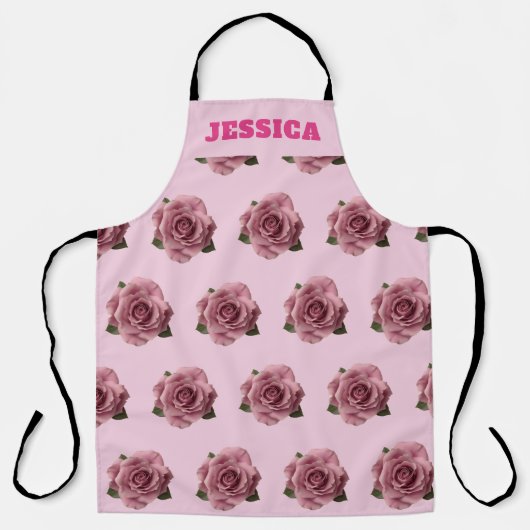 Editable Minimal Pink Rose Design Pattern Custom Schort (Voorkant)