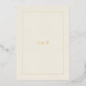 Editable Minimal QR Code Invitation with Gold Init (Recto)