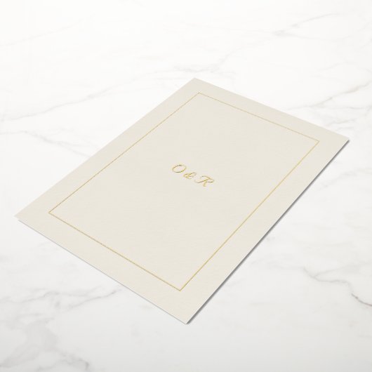 Editable Minimal QR Code Invitation with Gold Init (Rotation)