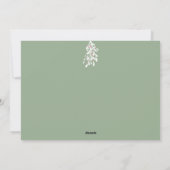 Editable mistletoe Joy scriptfoto Kerstmis Feestdagenkaart (Achterkant)