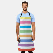 EDITABLE MODERN PASTEL COLORFUL STRIPE SCHORT (Gedragen)