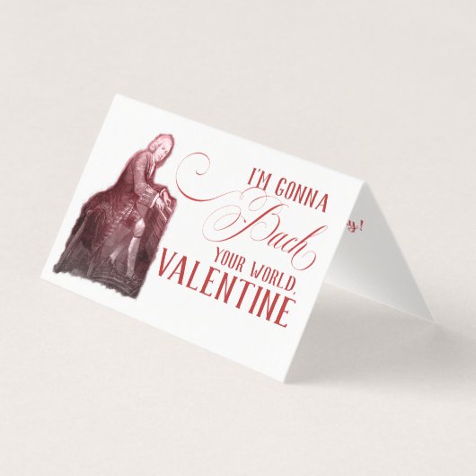EDITABLE musique classique avec carte Valentine Ba (Front)