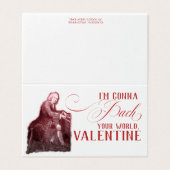 EDITABLE musique classique avec carte Valentine Ba (Outside Unfolded)