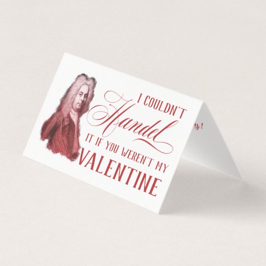 EDITABLE musique classique avec Handel Valentine C (Front)