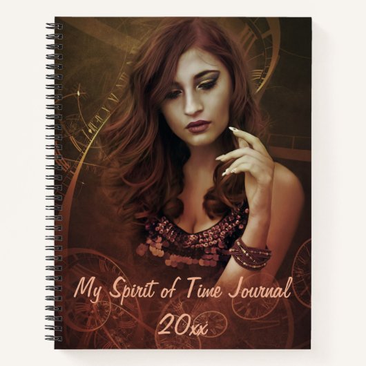 Editable My Spirit of Time Journal (Devant)
