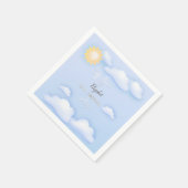 Editable napkins for baby shower party. servet (Hoek)