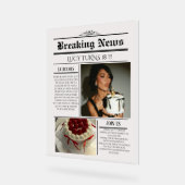 Editable Newspaper Birthday Invitation Template  (Angle)