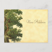 Editable  Oak Tree New Address Briefkaart (Voorkant)