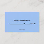 Editable Orthodontist Visitekaartje (Achterkant)