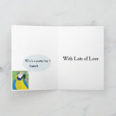 Editable Parrot Vader Day Kaart (Binnen)