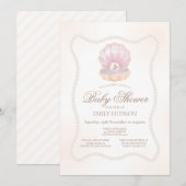 Editable Pearl Invitation (Devant / Derrière)