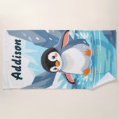 Editable Penguin Strandlaken (Voorkant)