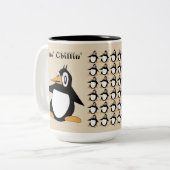 Editable Percius The Penguin Coffee Mok (Voorkant links)