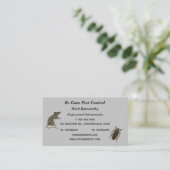 Editable Pest Control Services Visitekaartje (Staand voorkant)