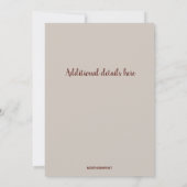 Editable Photo Birthday Party Kaart (Achterkant)