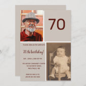 Editable Photo Birthday Party Kaart (Voorkant / Achterkant)