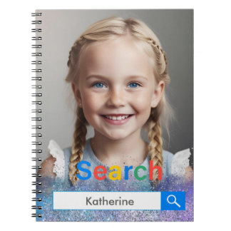 Editable Photo Google search Bar unique gift Notitieboek
