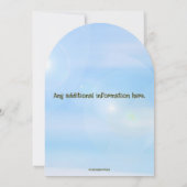 Editable Pilot and Plane Birthday Kaart (Achterkant)