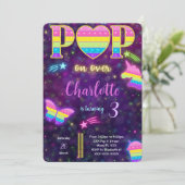 Editable Pop it Anniversaire Invitation (Debout devant)