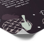 Editable Quotes Baking Apple pie cartoon Poster (Hoek)