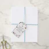 Editable Quotes with floral art white ver Cadeaulabel (Met Touw)