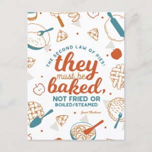 Editable Quottes Apple Pie Design Briefkaart