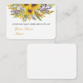 Editable raad hoeveel kussens, Snoepjes Kaart (Voorkant / Achterkant)