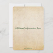 Editable Red Berries and Green Branches Christmas  Kaart (Achterkant)