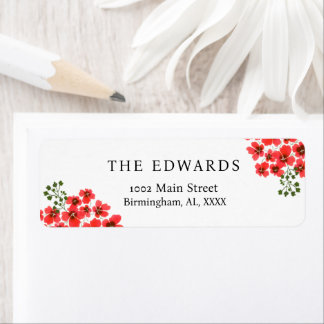 Editable Return Address Labels
