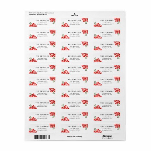 Editable Return Address Labels (Full Sheet)