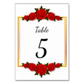 Editable Romantic Gold Lijst met Rozen Kaart (Achterkant)