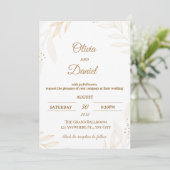 Editable Romantic Wedding Invitation  (Debout devant)