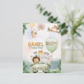 Editable Safari Birthday Invitation (Debout devant)