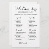 Editable Scavenger Hunt Valentijnsdag game (Voorkant / Achterkant)