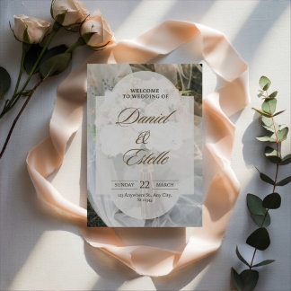 Editable simple wedding invitation
