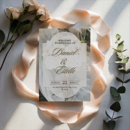 Editable simple wedding invitation feestdagenkaart