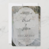 Editable simple wedding invitation feestdagenkaart (Voorkant)