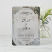 Editable simple wedding invitation feestdagenkaart (Staand voorkant)