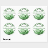 Editable Small Green Heirloom Tomaten Ronde Sticker (Vel)