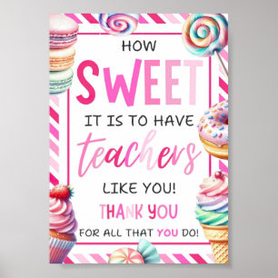 EDITABLE snoepjes en traktaties waardering van de Poster