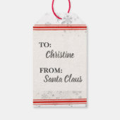 Editable  Snowball Children kerst Cadeaulabel (Achterkant)