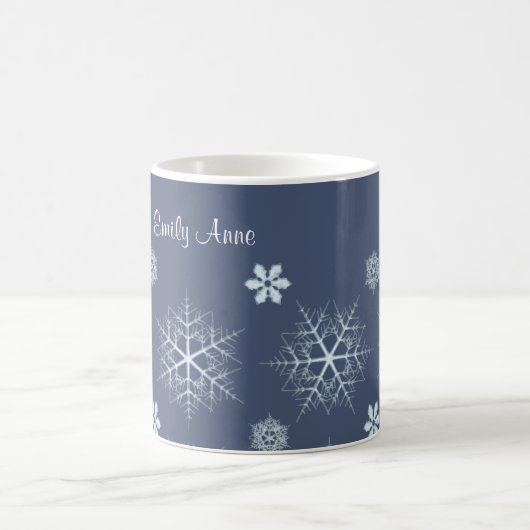 Editable Snowflake Editable Coffee Mok (Center)