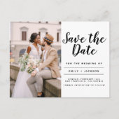 Editable sparen de Datum Elegant Minimalistisch Ma Briefkaart (Voorkant)