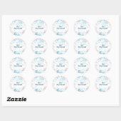Editable Spring Pattern Quottes Round Sticker (Vel)