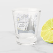 Editable Starry Night Glass Shot Glas (Achterkant)