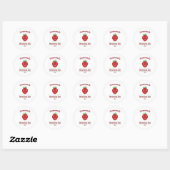 Editable Strawberry Jam Label Sticker (Vel)