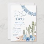 Editable Taco Bout Deux Anniversaire Invitation (Devant)