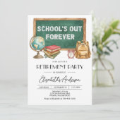 Editable Teacher Retirement Party Invitation (Digi (Debout devant)
