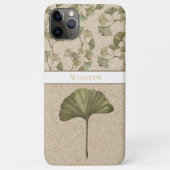 EDITABLE TEKST VOOR Ginko Patroon Case-Mate iPhone Case (Achterkant)