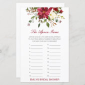 Editable The Apron Game Bridal Shower Game (Voorkant / Achterkant)